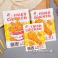 Sac en papier anti-huile Fried Chips de poulet Doggy Sac